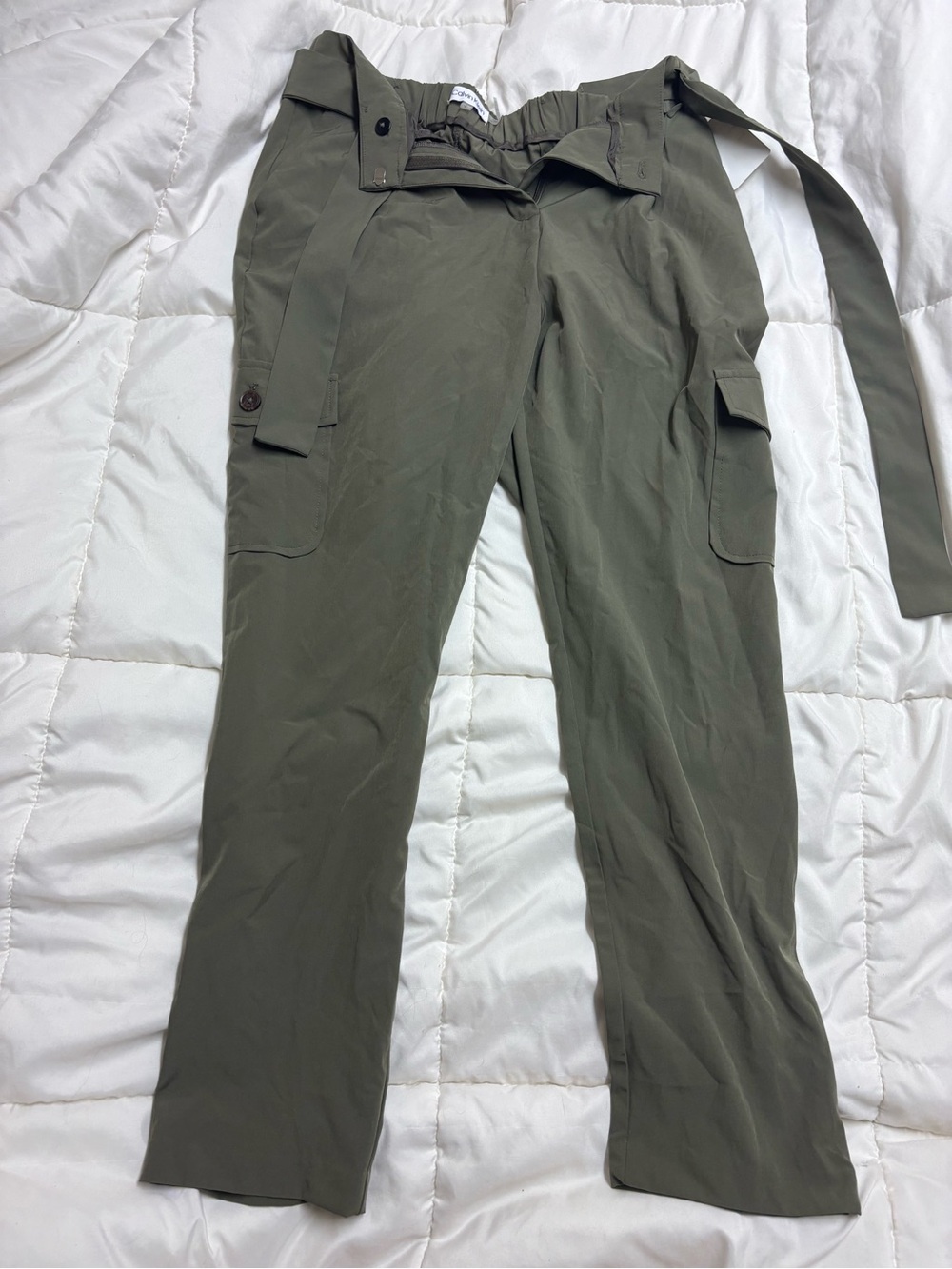 Calvin Klein Olive Cargo Trousers